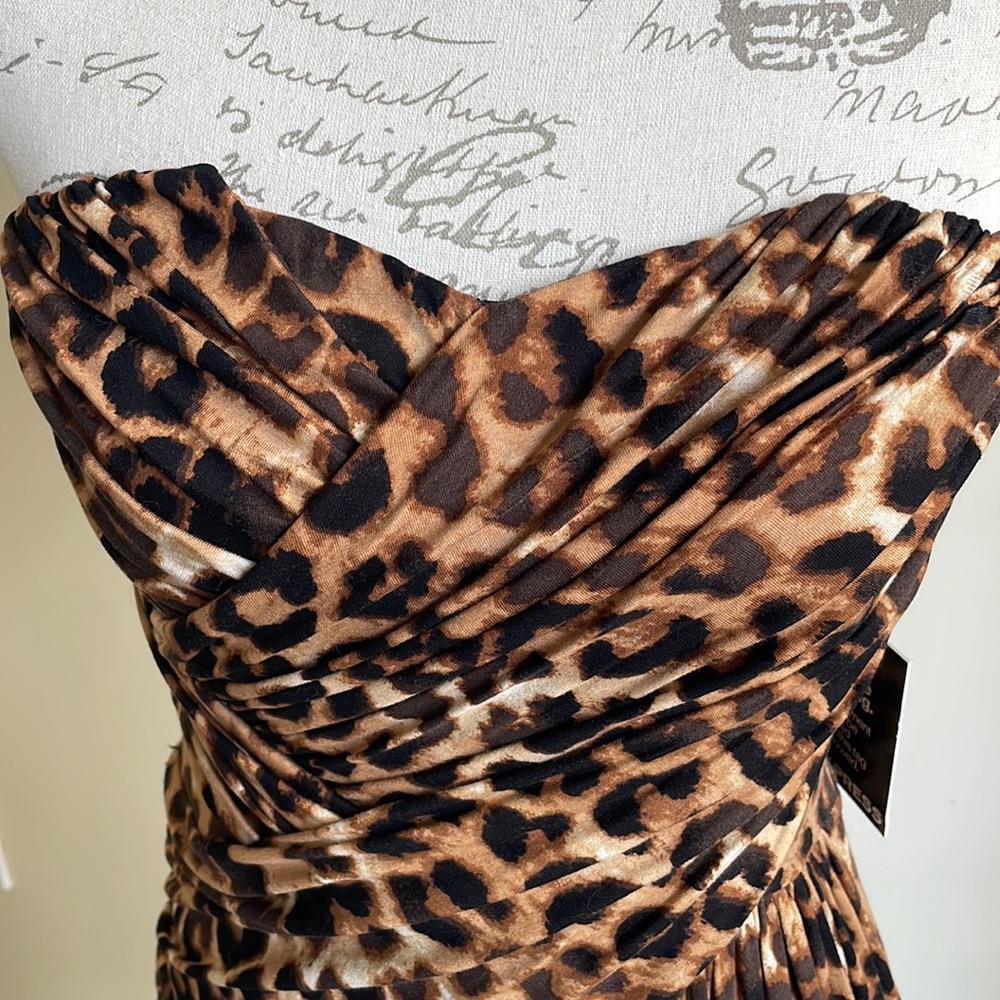 Express Animal Print Midi Dress Size M - Picture 2 of 16